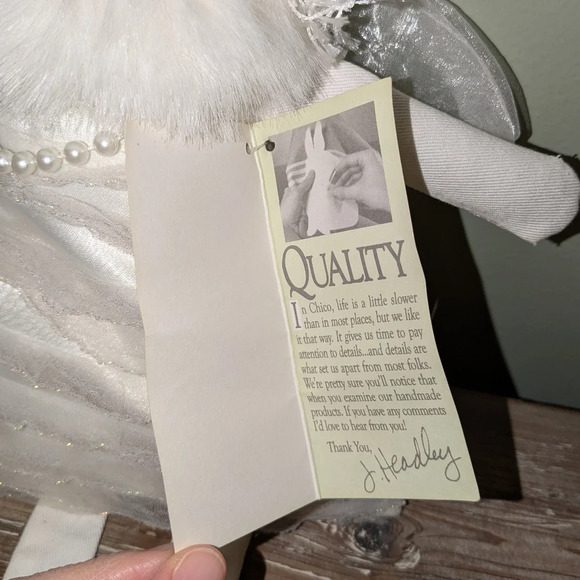 Woof and Poof Angel Plush *original tag* Shelf Sitter Doll 2008 White Christmas - Picture 3 of 11